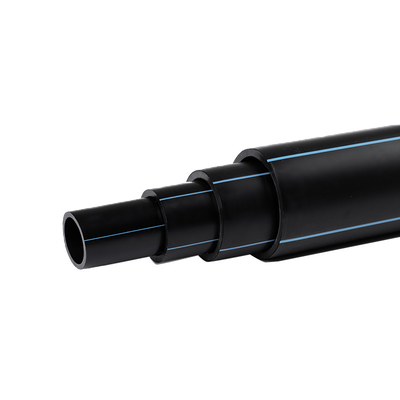 8 inch Pe100 HDPE Watervoorziening Pijp Dikte Plastic Buizenstelsel Zwart Aangepast