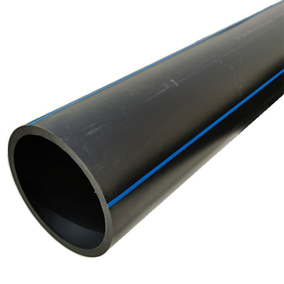 Goedkope hdpe-pijpen in zwarte/blauwe strepen Corrosiebestendig