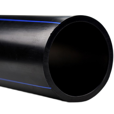 PE blauw of zwart met blauwe streep HDPE waterpijp voor watervoorziening