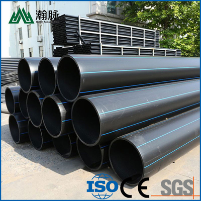 DN16mm-1800mm Hdpe Pipe Pe Pipe gecertificeerd volgens ISO9001 in blauw of zwart