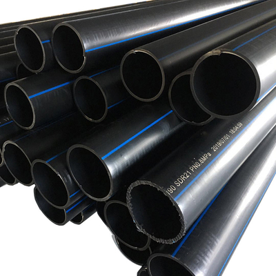 Hoge slagvastheid en uitstekende corrosiebestandheid HDPE-waterleidingen in zwart materiaal