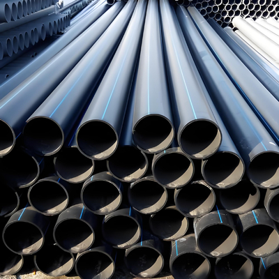 ISO9001 Certificering voor HDPE Waterleidingbuizen Corrosiebestendig Zwart